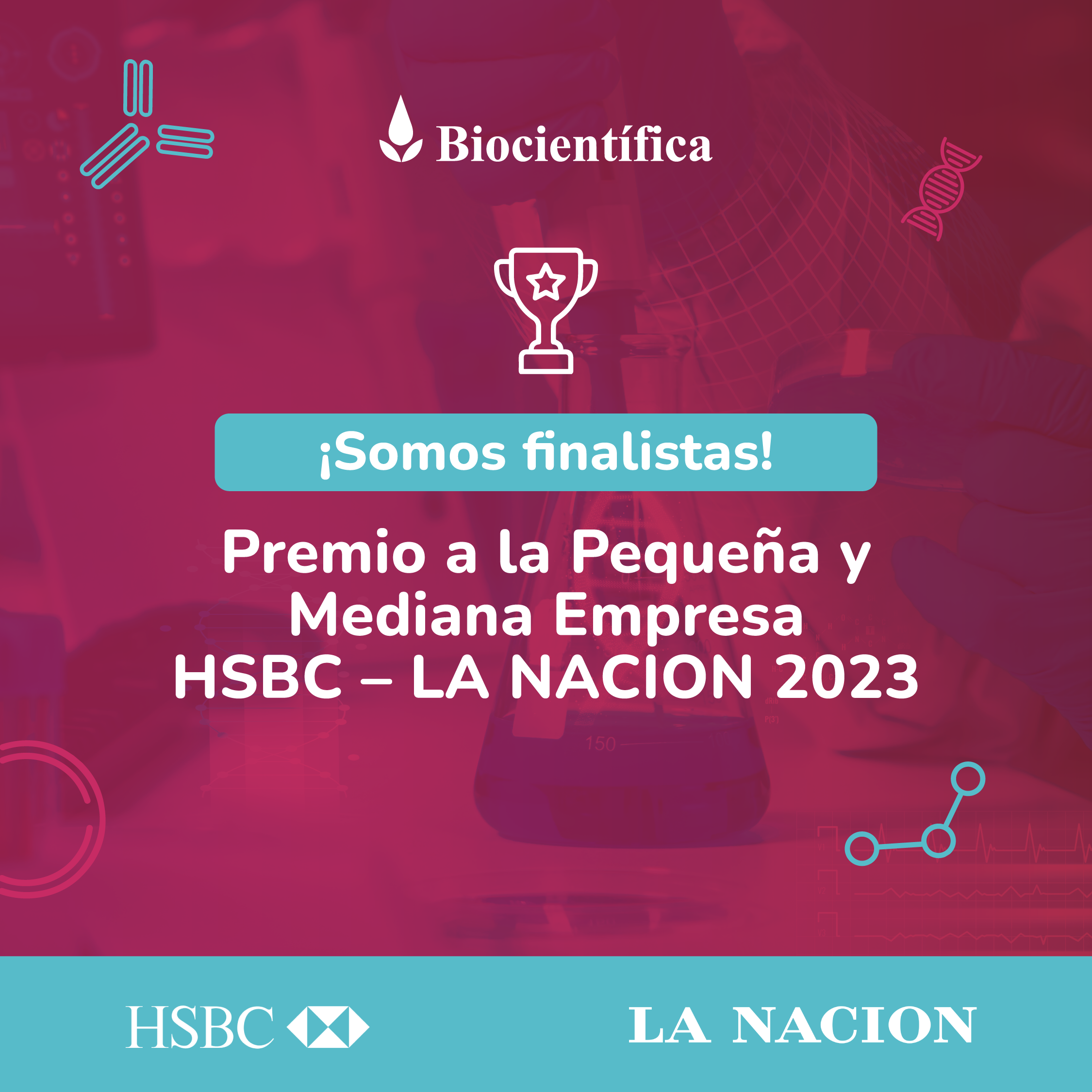 Biocientífica is nominated for the HSBC – LA NACION Small and Medium Enterprise Award 2023